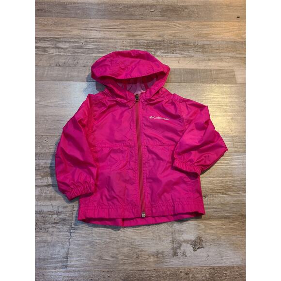 Columbia, pink windbreaker jacket, Size 2T. - Picture 1 of 6